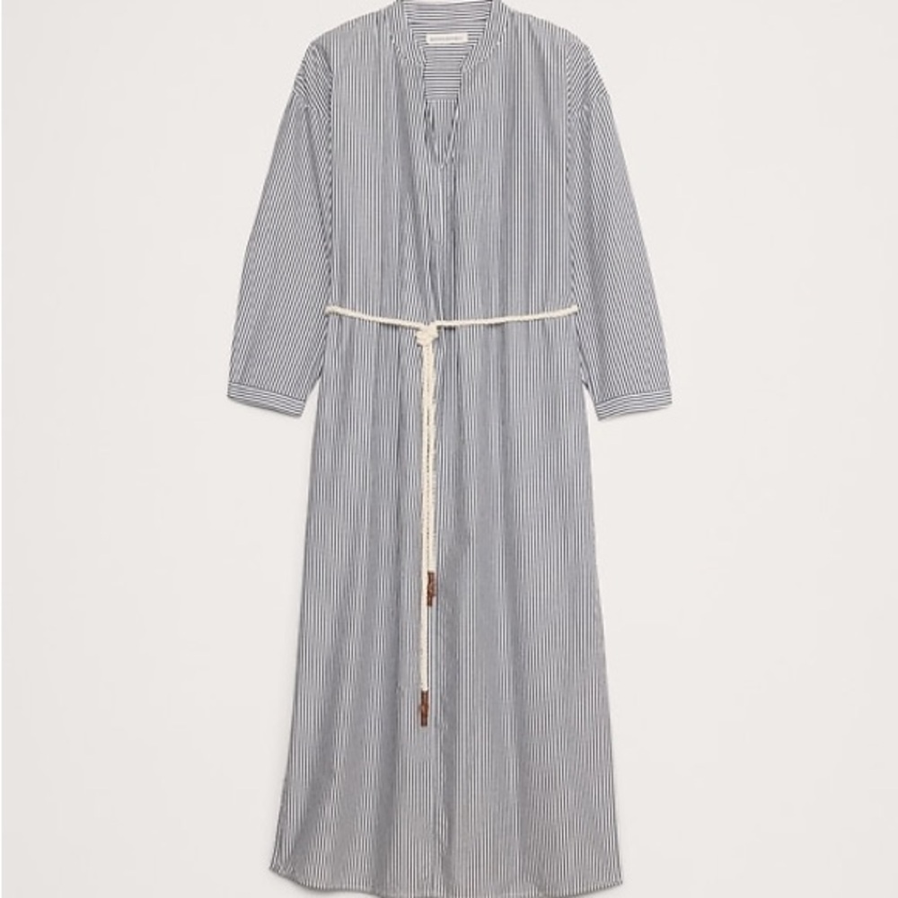 Banana Republic Striped Midi Dress - XL
